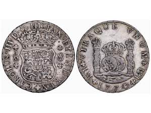  Charles III - 8 Reales. 1770. LIMA. J.M. ... 