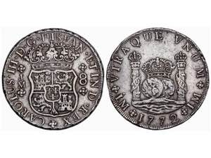  Charles III - 8 Reales. 1772. LIMA. J.M. ... 