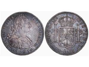  Charles IV - 8 Reales. 1791. GUATEMALA. M. ... 