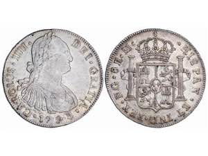  Charles IV - 8 Reales. 1793. GUATEMALA. M. ... 