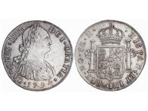  Charles IV - 8 Reales. 1794. GUATEMALA. M. ... 