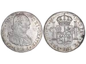  Charles IV - 8 Reales. 1795. GUATEMALA. M. ... 