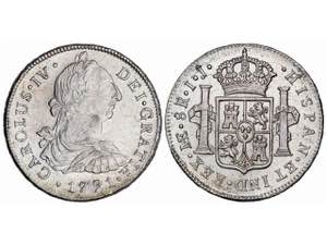  Charles IV - 8 Reales. 1791. LIMA. I.J. 27 ... 