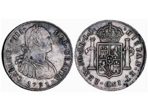  Charles IV - 8 Reales. 1791. LIMA. I.J. ... 