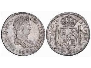  Ferdinand VII - 8 Reales. 1821. DURANGO. ... 