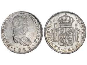  Ferdinand VII - 8 Reales. 1822. ZACATECAS. ... 