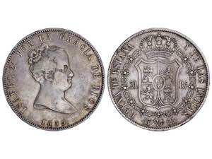 Elizabeth II - 20 Reales. 1835. ... 