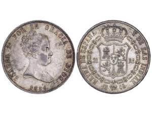 Elizabeth II - 20 Reales. 1836. MADRID. C.R. ... 