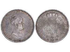 Elizabeth II - 20 Reales. 1837. MADRID. C.R. ... 