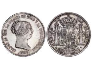 Elizabeth II - 20 Reales. 1850. MADRID. ... 