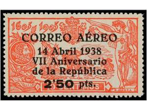 ESPAÑA. Ed.756. 2,50 pts. s. 10 cts. rojo. ... 