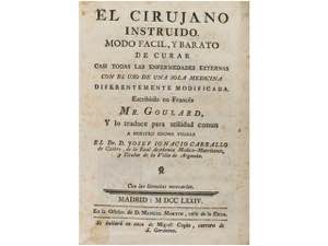 1761-1774. LIBRO: (MEDICINA). GOULARD; ... 