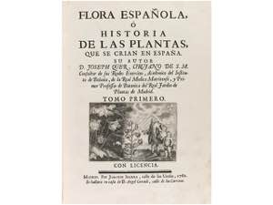 1762-1764. LIBRO: (CIENCIAS-FLORA). QUER, ... 