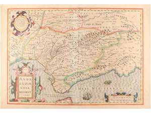 1613 ca. MAPA: (ANDALUCÍA). HONDIUS, I.: ... 