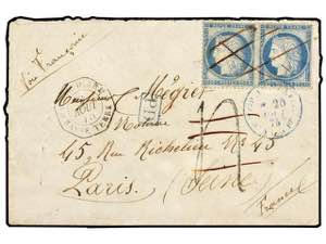 GUADALUPE. Ce.60. 1875 (Aug 9). Cover to ... 
