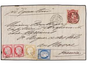 ARGENTINA. 1876. B. AIRES to FRANCE. 8 ... 