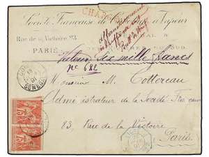 SENEGAL. Ce.28. 1891 (June 18). Registered ... 