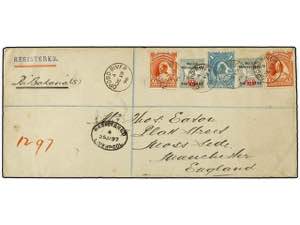 NIGERIA. 1896 (19 Dec.). Envelope (227x100 ... 