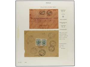 IRAN. 1911-21 issue. Nine covers with ... 