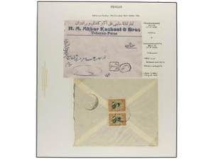 IRAN. 1929 issue. Thirty two covers, with ... 