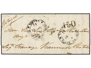 BRASIL. 1861 (Dec). Entire letter ... 