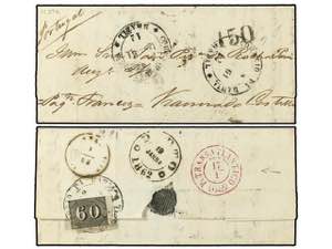 BRASIL. 1861 (Dec). Entire letter ... 
