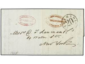 PANAMA. 1855. BARRANQUILLA (Colombia) a NEW ... 