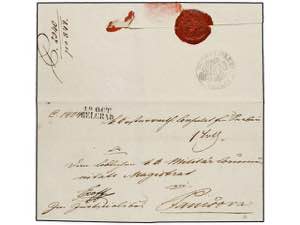 SERBIA. 1844 (19 Oct.). Cover from the ... 