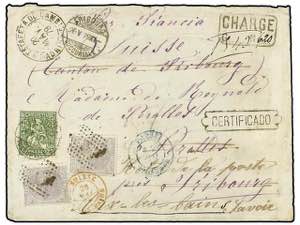 SUIZA. Ed.204 (2). 1879. MADRID a ... 
