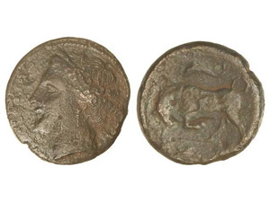 GREEK COINS - AE 23. 317-289 a.C. ... 