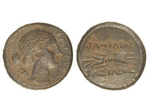 GREEK COINS - AE 22. 304-289 a.C. ... 