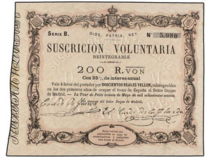 SPANISH BANK NOTES: ANCIENT - Suscrición ... 