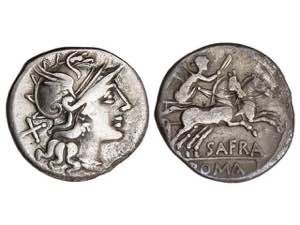 Republic - Denario. 150 a.C. AFRANIA. ... 