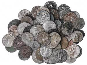 Lote 153 monedas Dracma. INDO GRECIA. AE, ... 