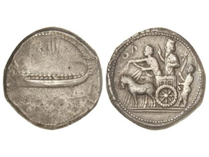 GREEK COINS Dishekel. 354-348 a.C. REY ... 