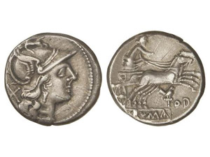 ROMAN COINS: ROMAN REPUBLIC Denario. 189-100 ... 