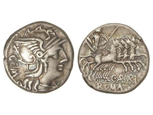 ROMAN COINS: ROMAN REPUBLIC Denario. 134 ... 
