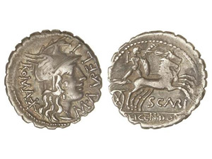 ROMAN COINS: ROMAN REPUBLIC Denario. 118 ... 
