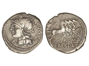 ROMAN COINS: ROMAN REPUBLIC Denario. 137 ... 