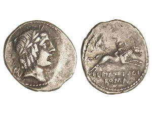 ROMAN COINS: ROMAN REPUBLIC Denario. 90-89 ... 