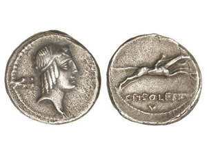 ROMAN COINS: ROMAN REPUBLIC Denario. 64 a.C. ... 
