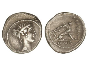 ROMAN COINS: ROMAN REPUBLIC Denario. 46 a.C. ... 