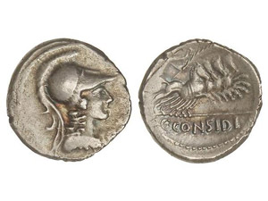 ROMAN COINS: ROMAN REPUBLIC Denario. 46 a.C. ... 