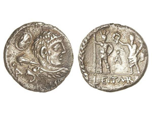 ROMAN COINS: ROMAN REPUBLIC Denario. 100 ... 