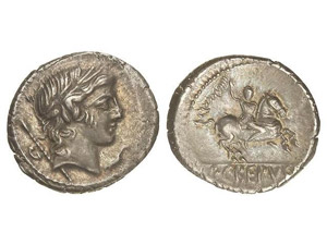ROMAN COINS: ROMAN REPUBLIC Denario. 82 a.C. ... 
