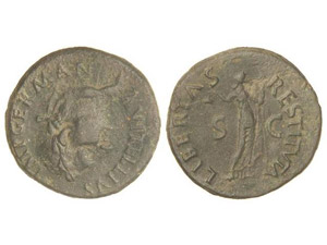 ROMAN COINS: ROMAN EMPIRE As. Acuñada el 69 ... 