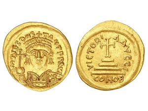 BYZANTINE COINS Sólido. TIBERIO II ... 