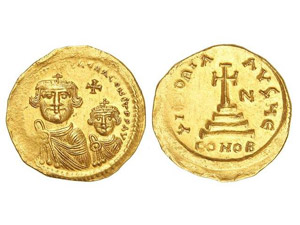 BYZANTINE COINS Sólido. HERACLIO (610-641 ... 
