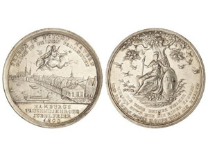 WORLD COINS: GERMAN STATES Medalla. 1803. ... 