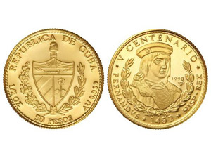 WORLD COINS: CUBA 50 Pesos. 1990. 15,55 grs. ... 